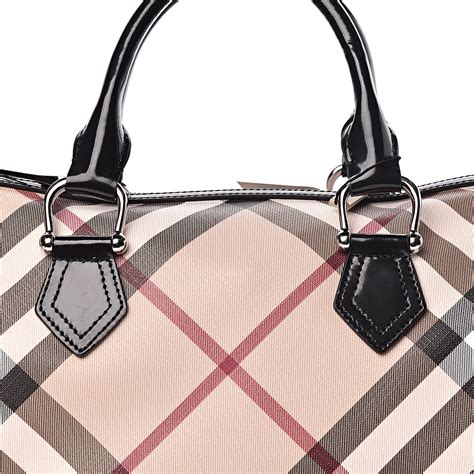 burberry supernova check bowling bag|BURBERRY Supernova Check Medium Chester Bowling Bag .